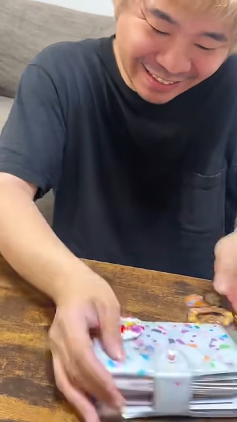 シール交換スタート!