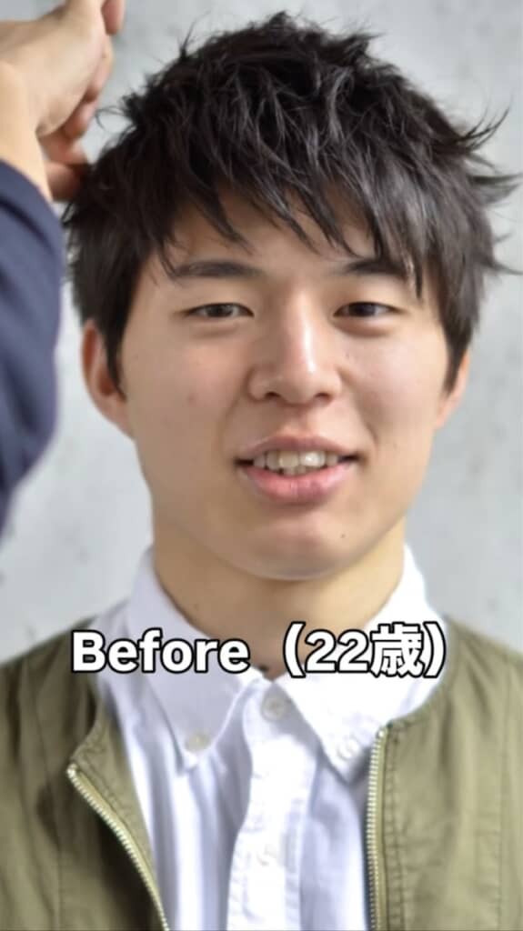 10年前（22歳）のyutakaさん