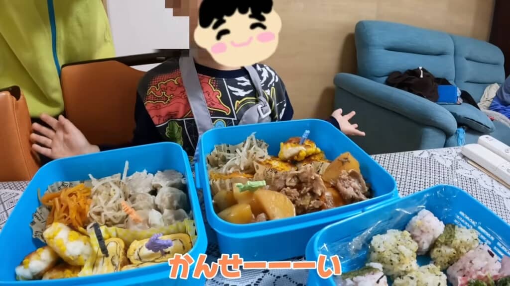 豪華な3段弁当が完成！