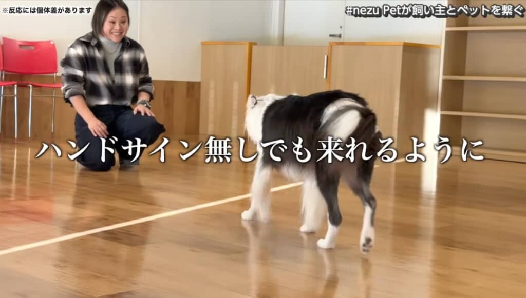 ハンドサインなしでも来てくれるように