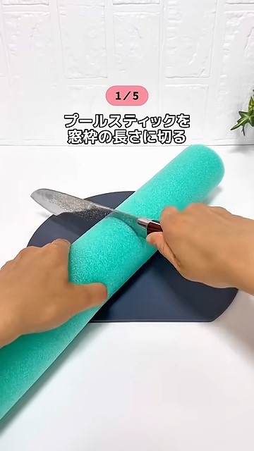 100円均一で買えるプールスティックを使用