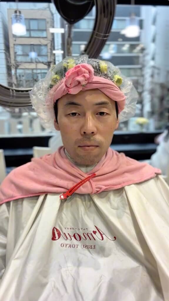 もしかしたらパーマ初体験かも?