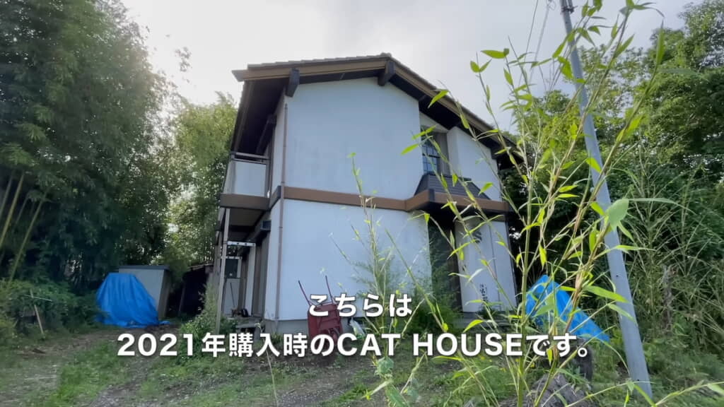 購入当時は周りを竹に囲まれていた