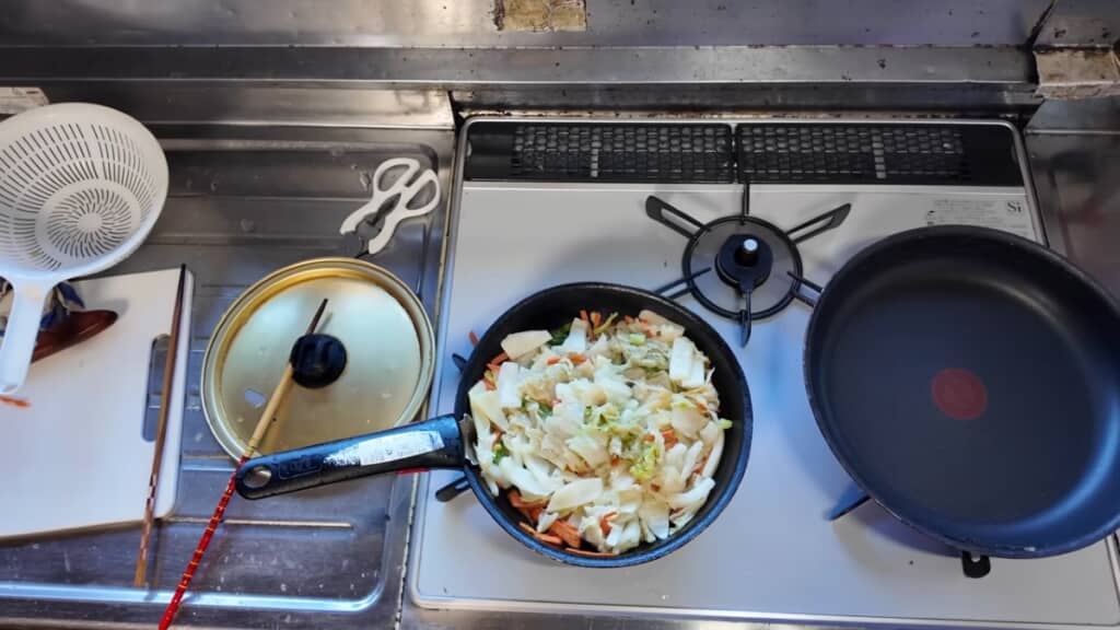 たっぷりの炒め物にしました