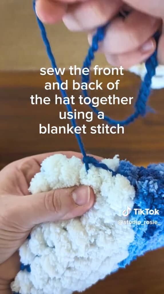 サイドを縫います