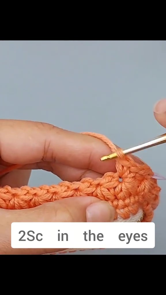 スターステッチをしているところ