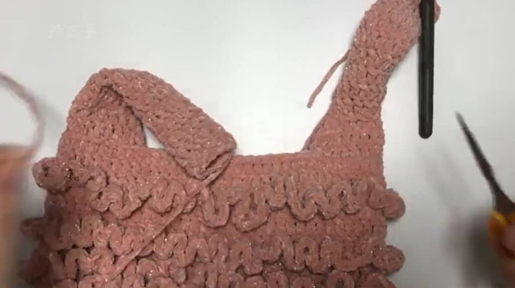 持ち手編み終わり