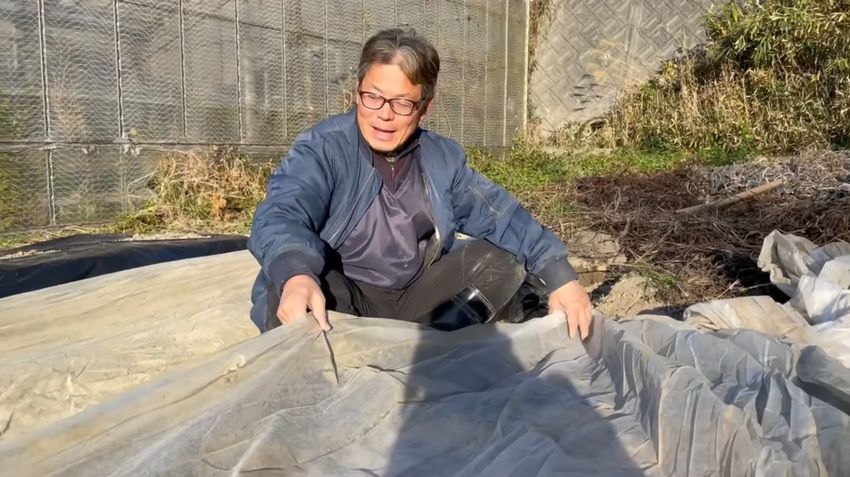 畝の反対側まで持っていった投稿者