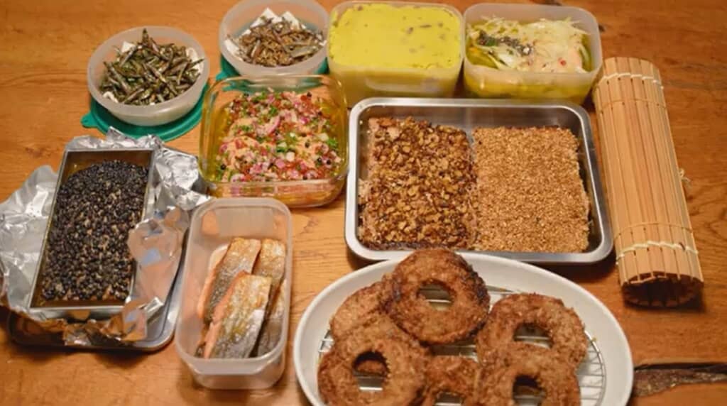 きんとん、のしどり、車麩フライなどができました