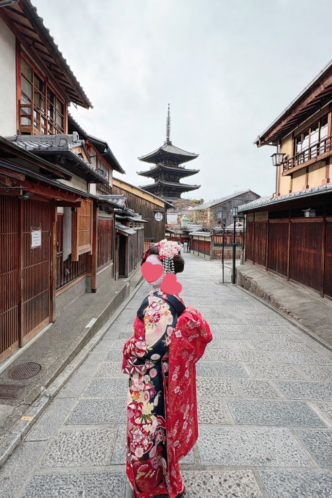 舞妓姿の長女ちゃん。かわいい！