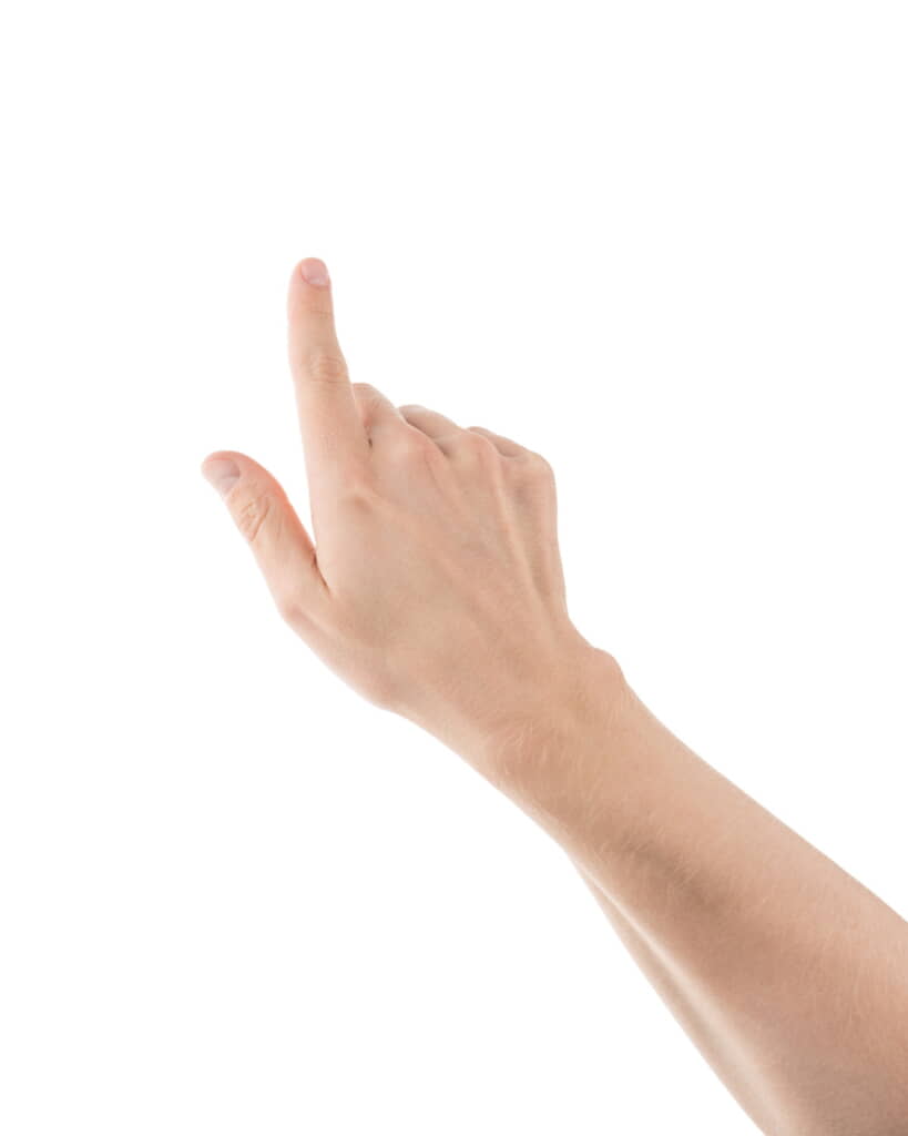 指さしをしていけないことを教えたら……(出典:PIXTA)