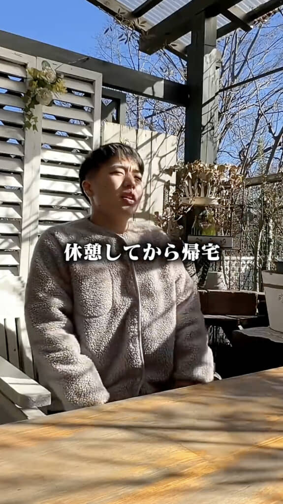 ステキな庭でひと休み