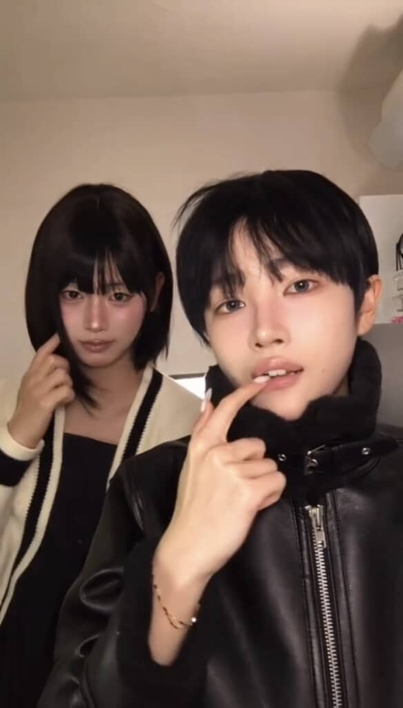 すっぴんの男女が大変身