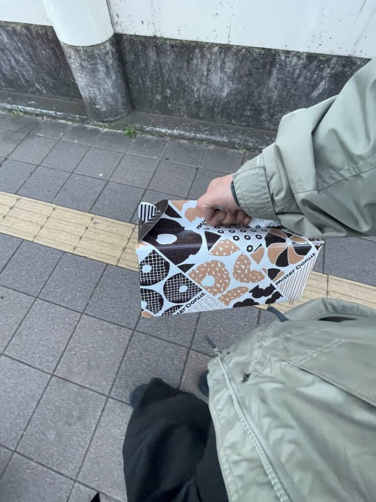 テンションが上がるミスドの箱