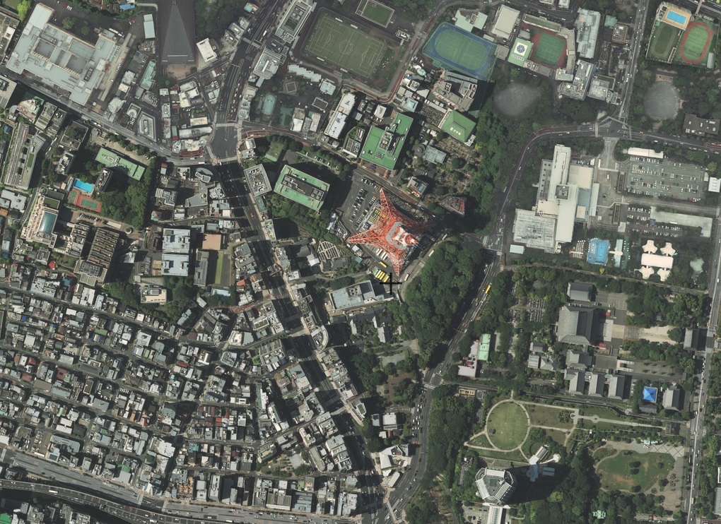 2017年の東京タワー周辺の写真