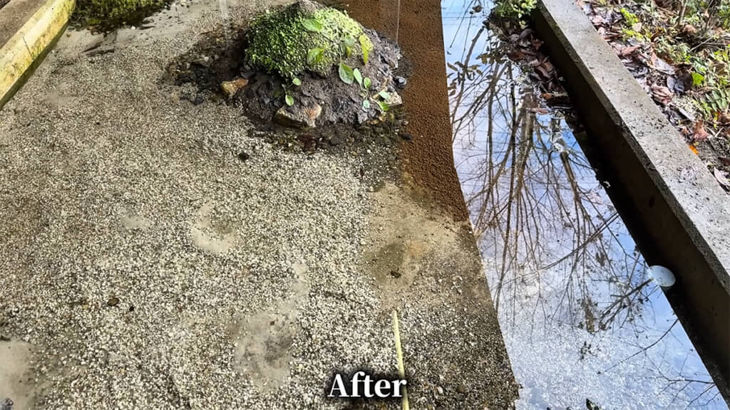 掃除後、すっきりキレイになりました◎