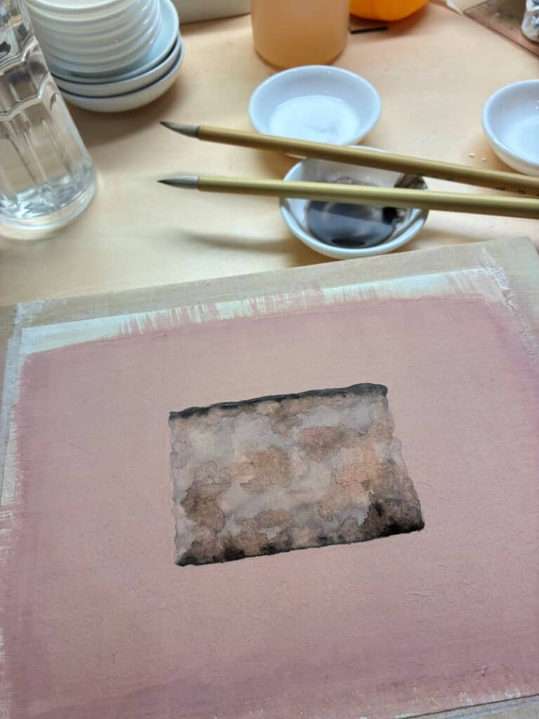 大好きなカステラを描いていきます