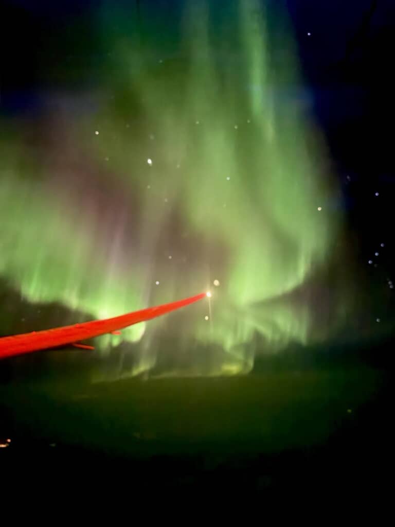 まさかのオーロラ！