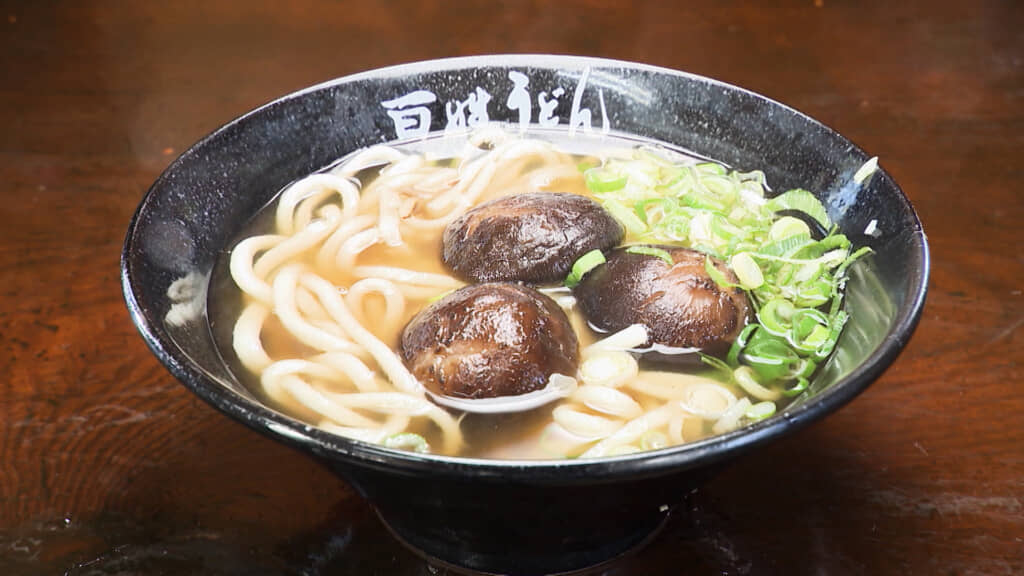 椎茸うどん（画像提供：中京テレビ）