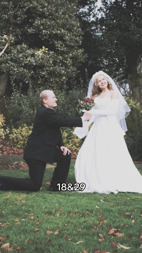 18歳＆29歳のときに結婚