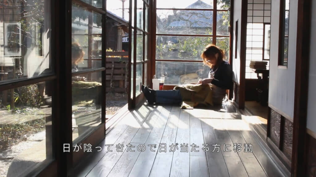 ちくちく縫う時間もまったり楽しみます