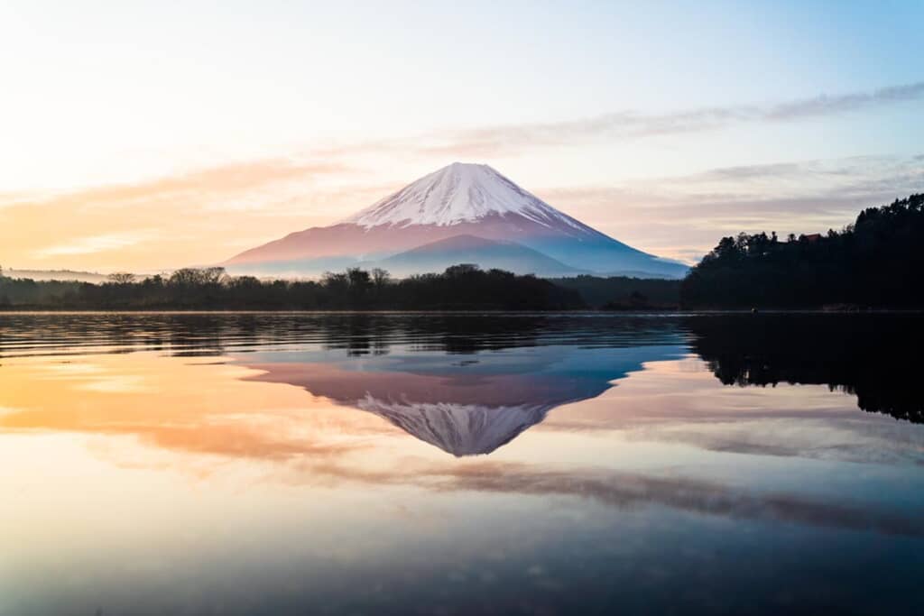 キレイな逆さ富士