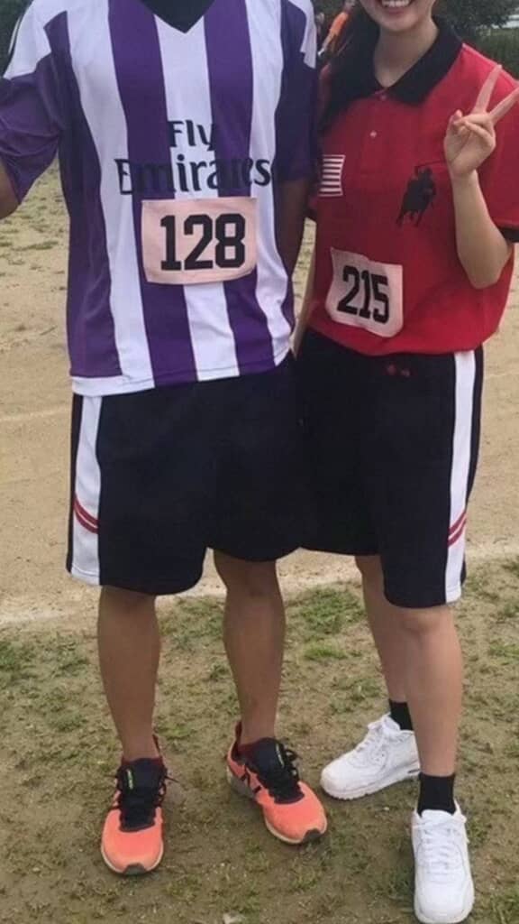 クラスTシャツを着てパシャリ