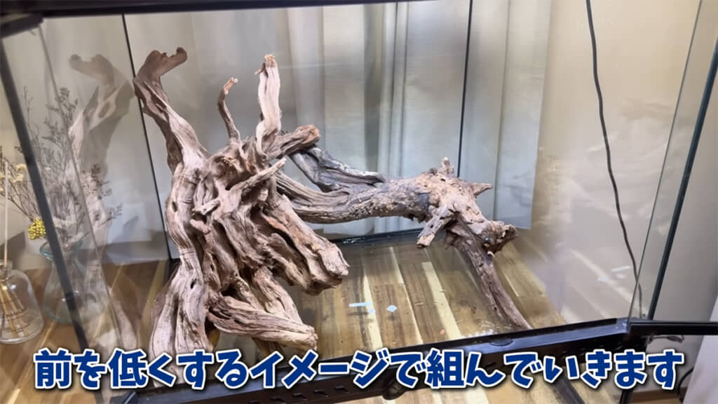 サワガニ用の水槽を作っていきます