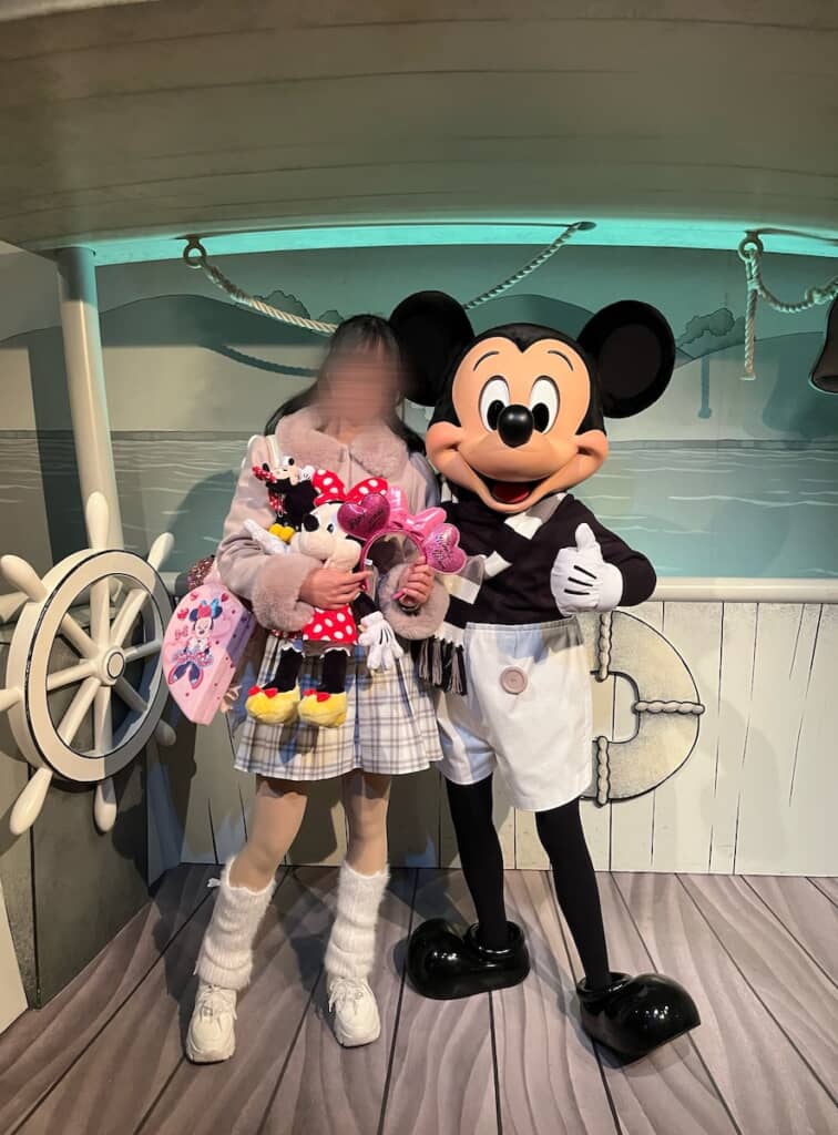 おにおんさんとミッキーのツーショット