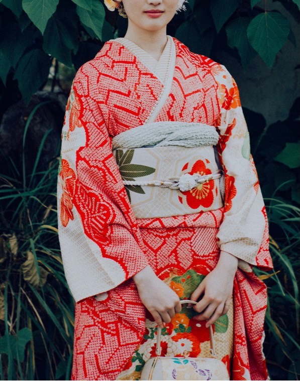 祖母の50年モノの振袖で成人式