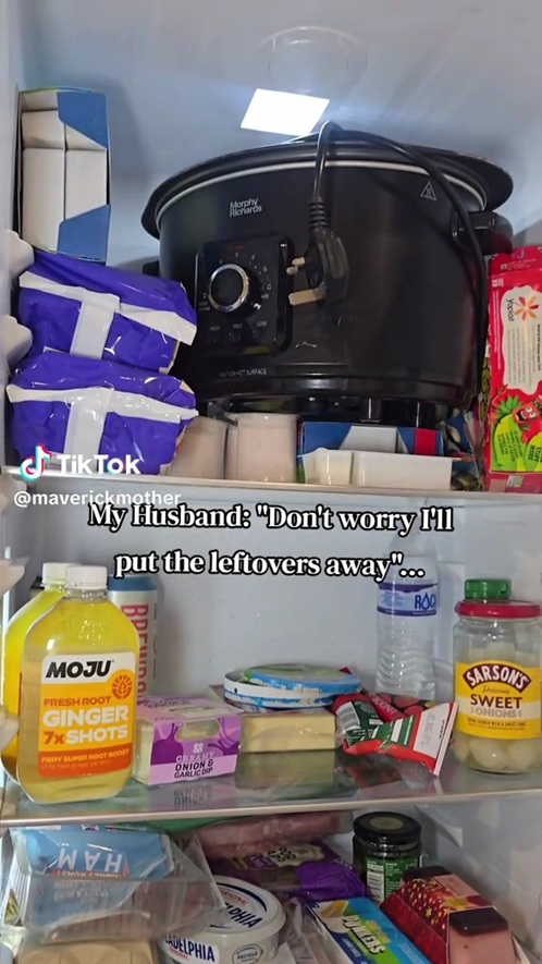 お鍋が丸ごと／画像は「Emily」（@maverickmother）のTikTok投稿から