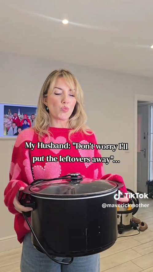 無言になる妻／画像は「Emily」（@maverickmother）のTikTok投稿から