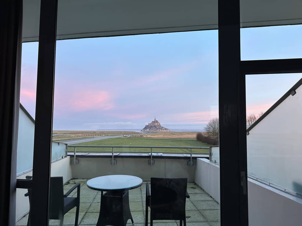 テラスからの景色も最高