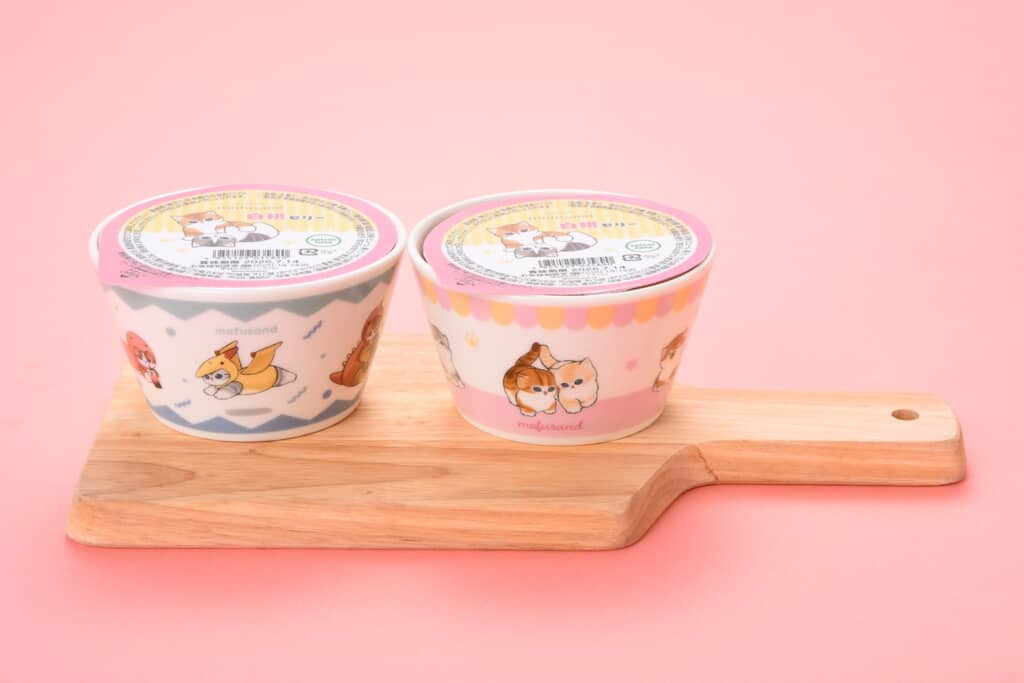 「mofusand　シリアルボウル&白桃ゼリー」（税込960円）