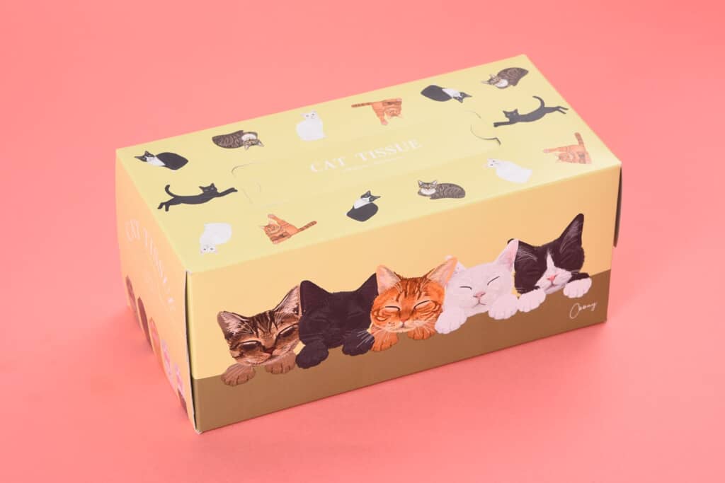 「Coonyねこティッシュ　220組」（税込368円）