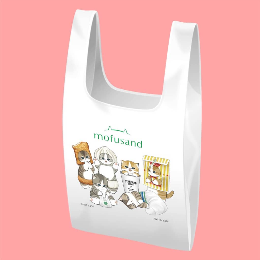 mofusand 2026コラボ　描き下ろし　マルシェバッグ