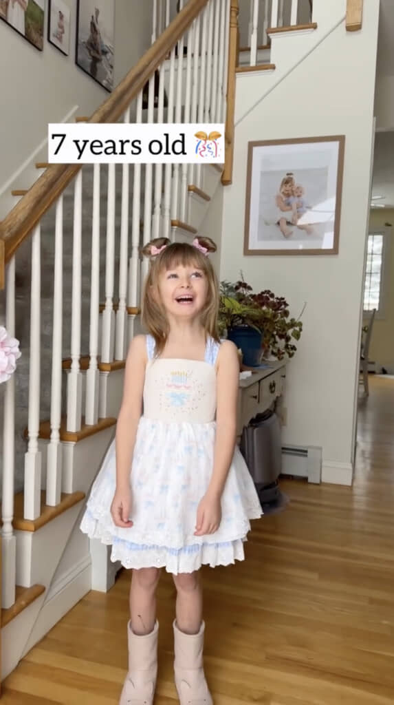 7歳になった現在のLilyちゃん