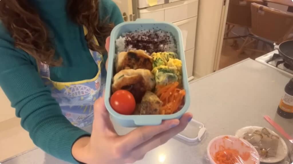 完成したお弁当