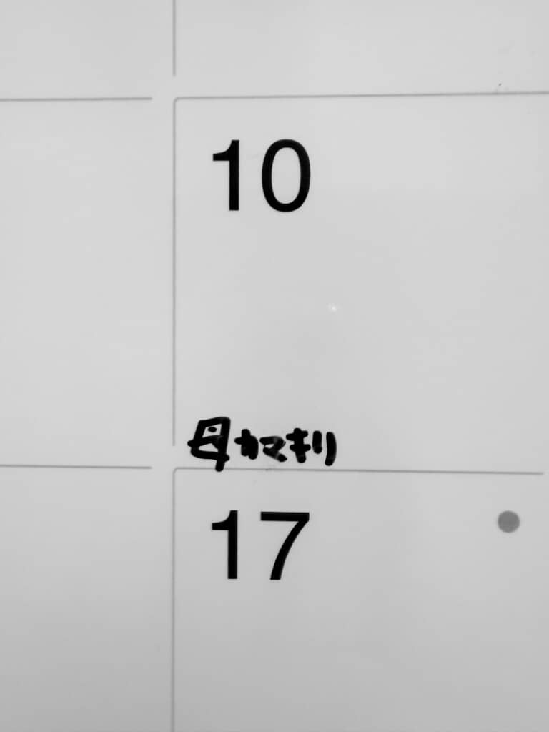 「母カマキリ」ってどんな予定?