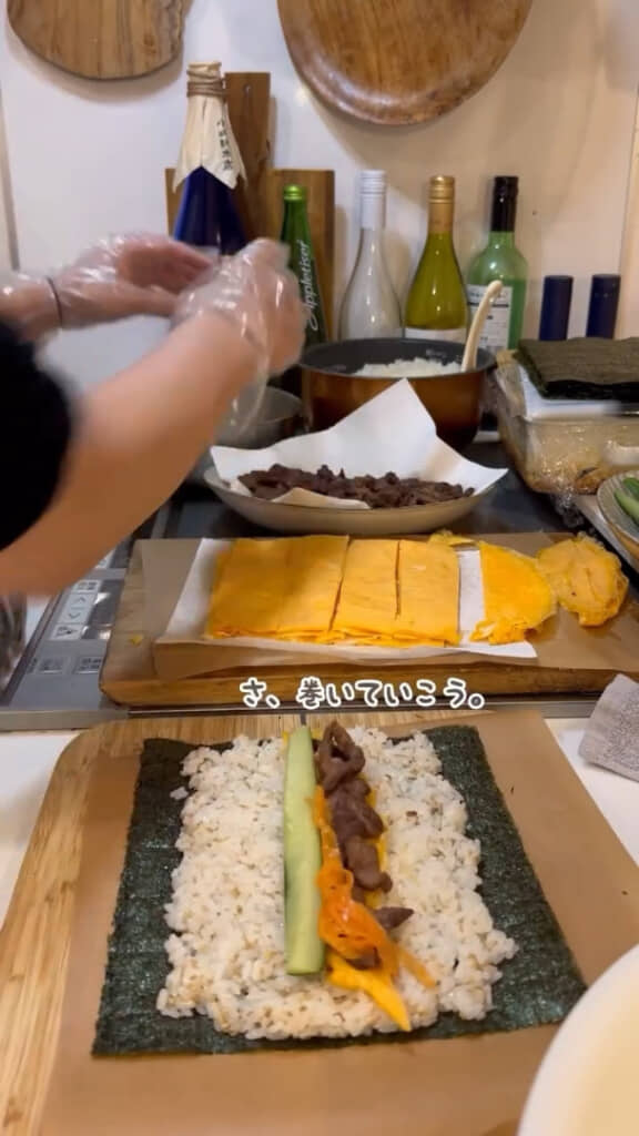 ひたすら巻いていきます