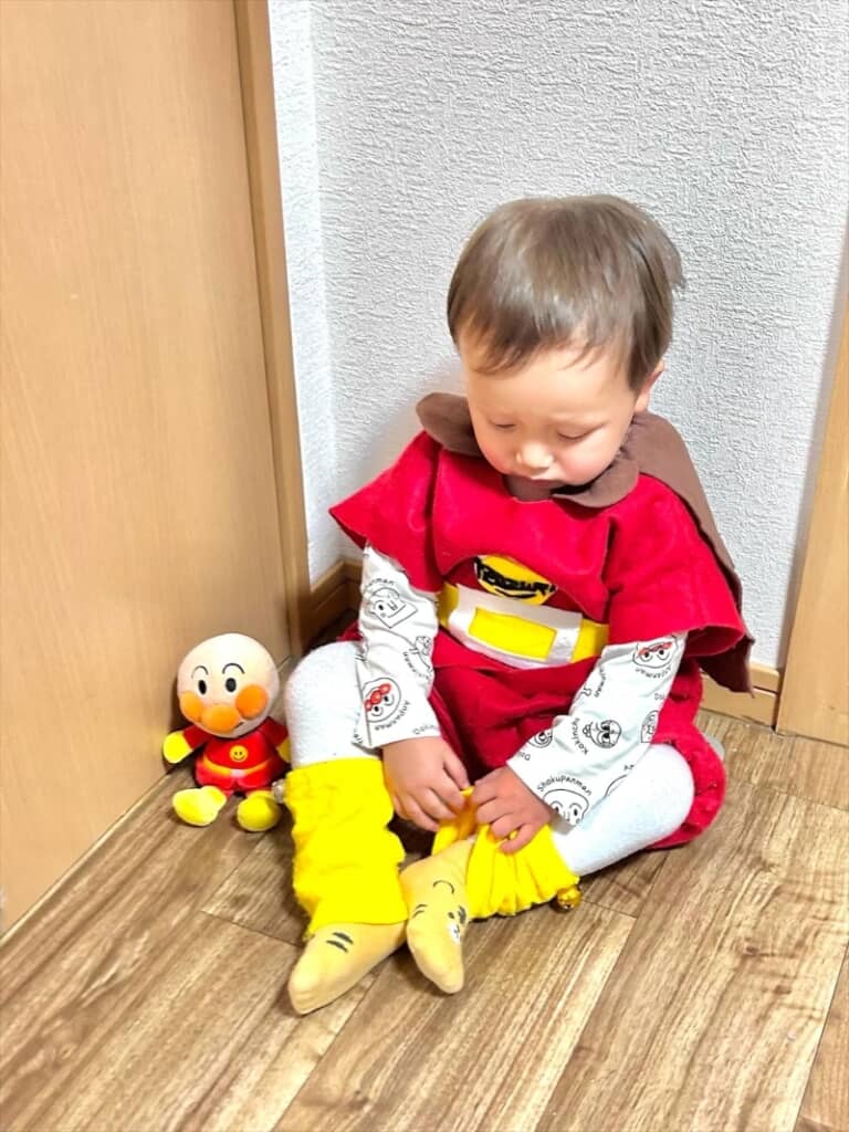 お隣のアンパンマンとお揃いの衣装