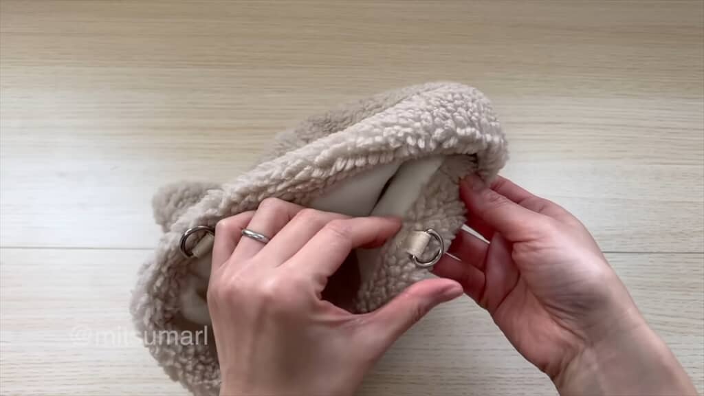 ダイソーのキッズ猫耳ハットを使ったショルダーバッグの作り方