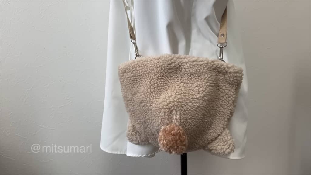ダイソーのキッズ猫耳ハットを使ったショルダーバッグの作り方