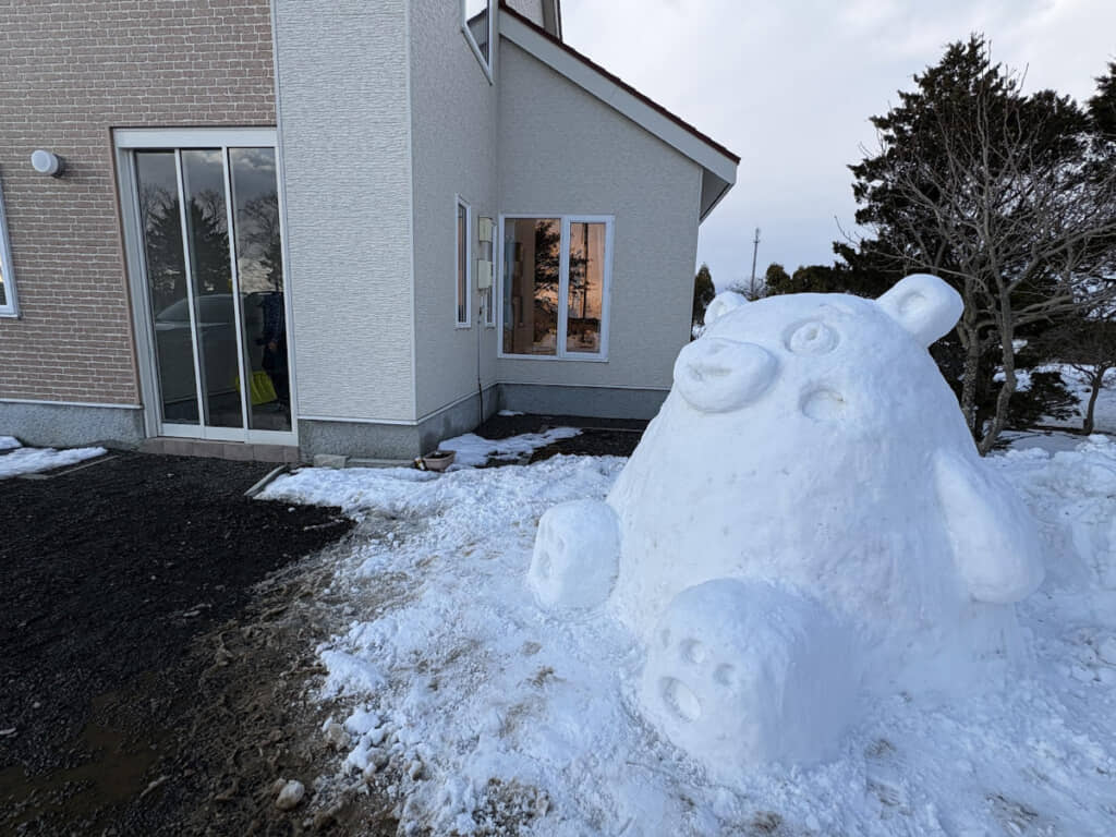 完成度の高い雪像にびっくり！
