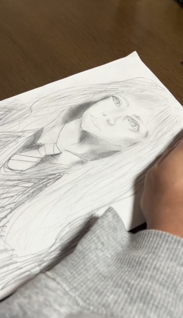 彼氏とお絵描き対決