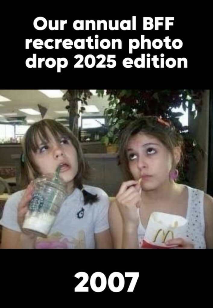 最初に撮られた2007年の写真。2人ともまだあどけない印象です