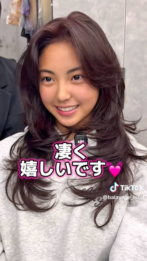 うれしそうな女の子