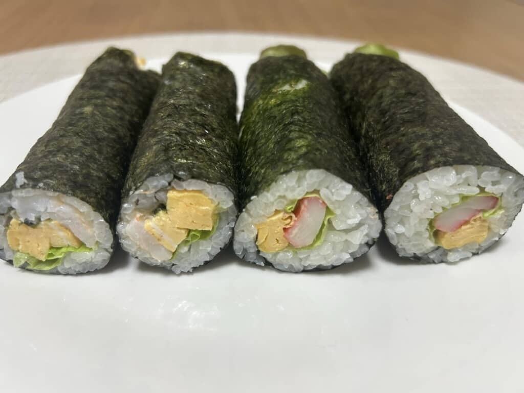 キレイな巻かれ方と断面!