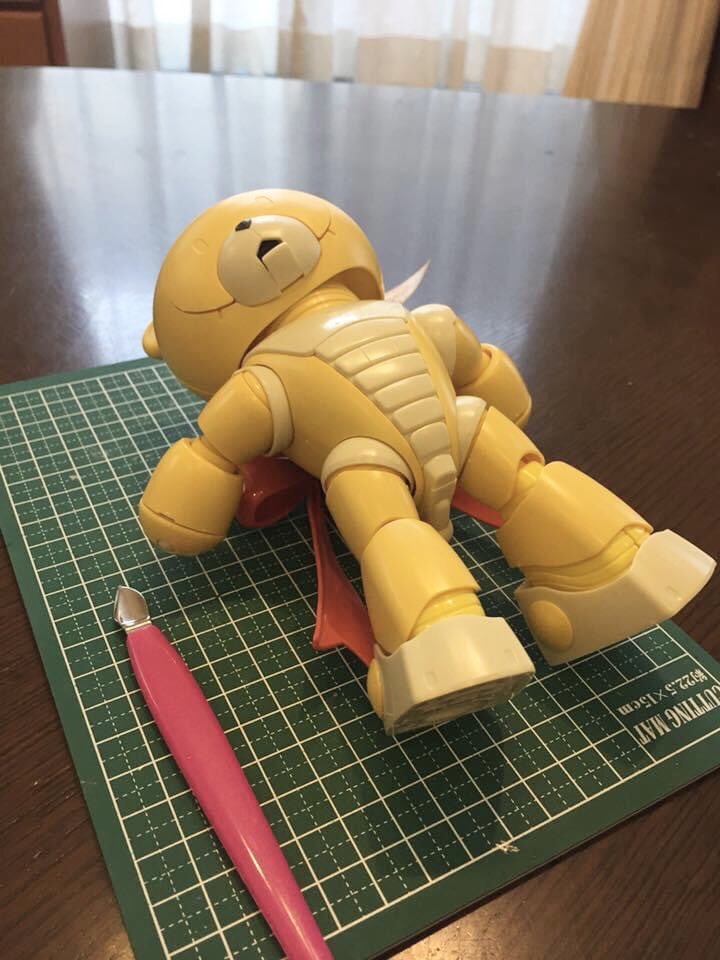 素組みした状態のベアッガイ