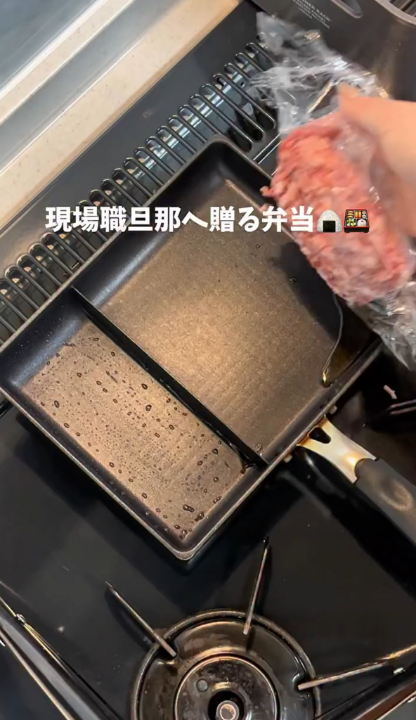 現場職の夫へ贈る弁当